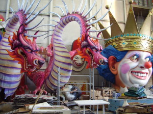 Carnevale Float Den in Viareggio